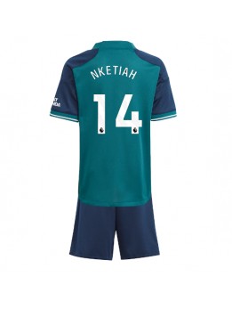 Arsenal Eddie Nketiah #14 Ausweichtrikot für Kinder 2023-24 Kurzarm (+ Kurze Hosen)